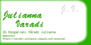 julianna varadi business card
